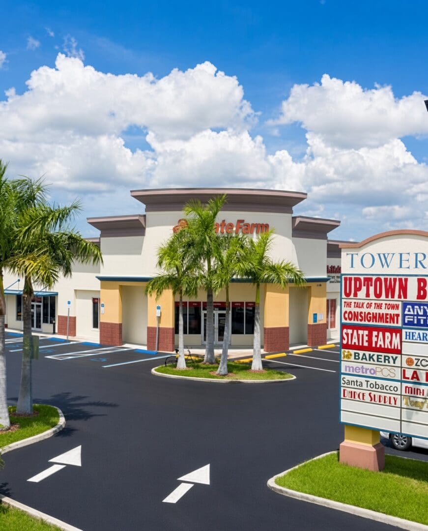 Cape Coral Towers II from the street, 2708 Santa Barbara Blvd, Cape Coral, FL
